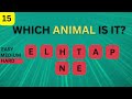 Guess animal name from its scrambled form - Scrambled word game