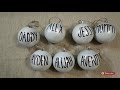 DIY Rae Dunn Inspired Ornaments!