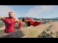 Epic Escape From The Lightning McQueen Head Eater _ Car VS Lightning McQueen Head Eater BeamNG.Drive