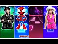Wednesday Addams 🆚️ Miraculous ladybug 🆚️ Elsa Frozen 🆚️ Barbie 🎶 Tiles Hop Edm Rush