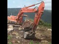 how excavator work in hard rock area