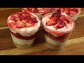 No Bake Strawberry Cheesecake Cups | Easy Dessert Recipe