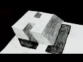 3D Art | 3D Trick Art on Paper with Graphite Pencil | How To Draw 3D Illusion on Paper