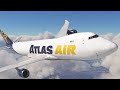 B747-8F Atlas Air | Cologne - Anchorage | Full Flight | MSFS2020