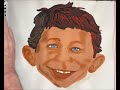 Alfred E Neumann oil painting by zero the painter #alfredeneumann #madmagazine