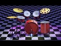 Blender 3D Drum Kit Skin Ripple Animation