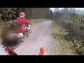 short bit of enduro with crf,husky,and ktm tpi