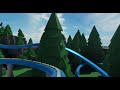 Forest-Themed Single Rail Coaster [Theme Park Tycoon 2]