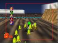 Mario Kart 64 - Spamming infinite bananas on Wario Stadium