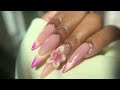 How To Do 3D Flowers on Gel X Nails At Home | gel x nails tutorial