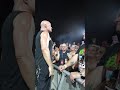 Disturbed stops show to comfort scared girl