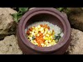 Stop Motion ASMR - The KOI Fish Hunting Frog Experiment Under Unusual Mud | Make Frog Porridge