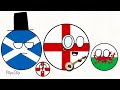 Map Men English Counties song in countryballs