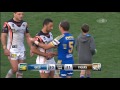 Parramata Eels scored five converted tries in the last 14 minutes against Wests Tigers