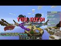 I did skywars and talked