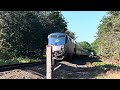 Amtrak Downeaster 90213 honks at me at 8:15 in the morning.