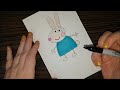 HOW TO DRAW - Rebecca Rabbit (Peppa Pig)