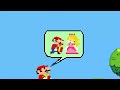 Super Mario Bros. but Mario and 999 Tiny Mario vs Peach Giant EYES | Game Animation