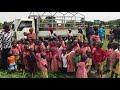 Mubende District Village, Uganda School singing thank you song to Wells of Life