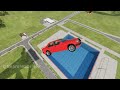 High Speed Jumping In Pool - BeamNG drive -  YouTube