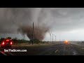UNBELIEVABLE Close Encounter: Storm Chaser Narrowly Escaping a HUGE TORNADO