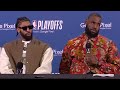 Lebron and AD post game interviews