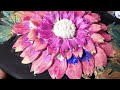 Flower  using wall putty/wallputty craft ideas/claycrafts/3d paintings/putty work