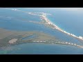Plane takes off from Cancun, MX International airport (CUN) fly over Blvd Kukulkan 2014