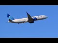 United Airlines 1097 Boeing 737 8 MAX departing TVC to ORD 6/9/24