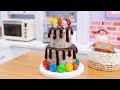 Sweet Miniature KITKAT Cake 🍫 Miniature Rainbow KitKat Cake Decorating Ideas 🌈 Mini Rainbow Cake 🌸