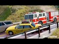 Breakable Car Bridge Crashes #6 - Beamng drive