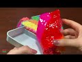 RELAXING WITH CLAY PIPING BAG & FOAM SLIME and GLITTER| Mixing Random Things Into GLOSSY Slime #1942
