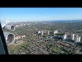 Beautiful autumn landing in Toronto on Lufthansa 747-400 D-ABTL