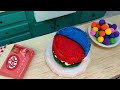Amazing KitKat Cake | Miniature Rainbow KitKat Chocolate Cake Recipes | Tiny Rainbow Chocolate Cake