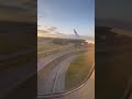 The plane ✈️ takes off