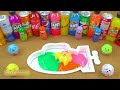 EXPERIMENT Slime - How To Make Rainbow Square With Glitter Slime, Orbeez, Coca Cola vs Mentos