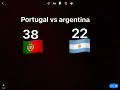 Portugal vs argentina