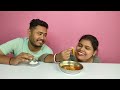 chicken skin curry, rohu fish curry, aam dal, vaji and rice eating challenge