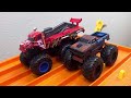 DIE-CAST HOT WHEELS MONSTER TRUCK KING OF THE HILL 2! | DIE-CAST MONSTER TRUCK RACING