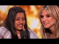 9 Year Old Wins the Golden Buzzer With Her POWERFUL Voice on America's Got Talent 2024!