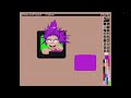 Animated pixel art rage in Deluxe Paint on the Amiga - Raging Saki