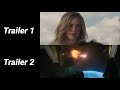 Captain Marvel Trailer Comparison