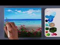 seascape painting | Beach Painting | Acrylic Painting for Beginners