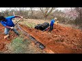 Repairing a failed leach field by Replacing a septic field with chambers