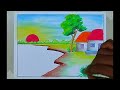 How to draw a scenery drawing | pencil drawing scenery very easy