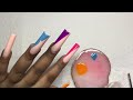 HALF CROC GEL X NAILS ✨💕| Gel X Nails For Beginners + How To Do Gel X Nails At Home