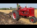 1953 Farmall Super MD Starting and Plowing Hitterdal MN 2023