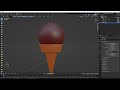 Blender 3 interface introduction and Ice-cream cone model