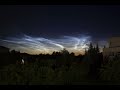 Таймлапс серебристых облаков | Timelapse of noctilucent clouds