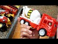 Cleaning Mud Car Toys, School Bus, Mixer Truck, Shake Truck, Dump Truck, Excavator, Tow Truck